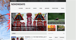 Desktop Screenshot of nihondays.com
